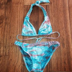 Lucky Brand tie dye bikini